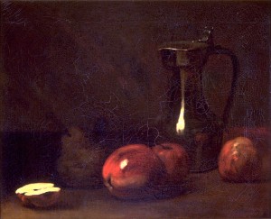 Still life with apples
